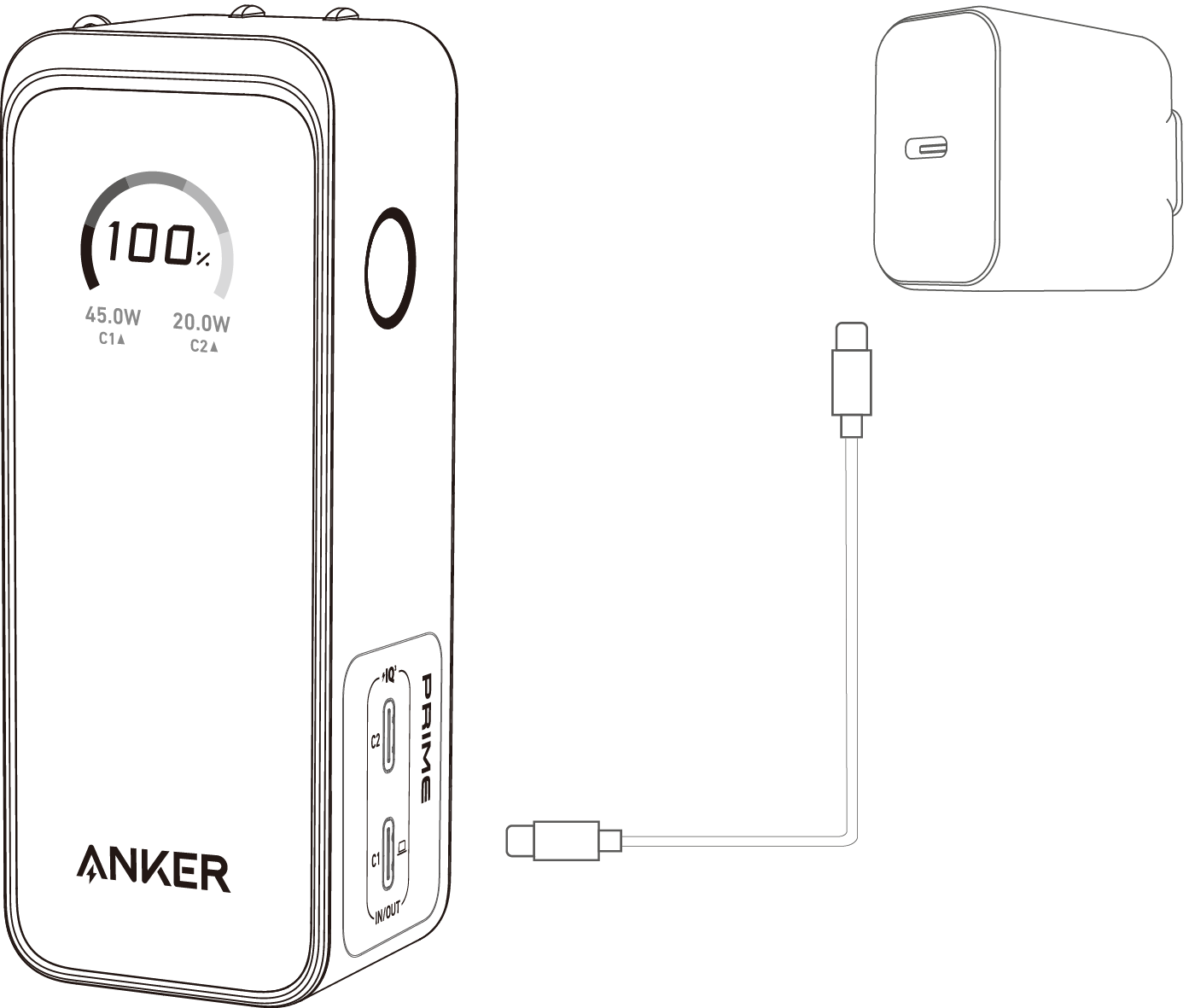 Anker Prime Power Bank (9.6K, 65W, Fusion) User Guide (A1339)