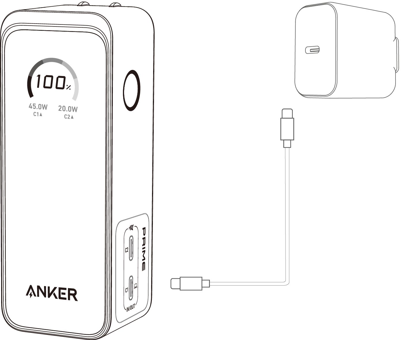 Anker Prime Power Bank (9.6K, 65W, Fusion) 取扱説明書 (A1339)
