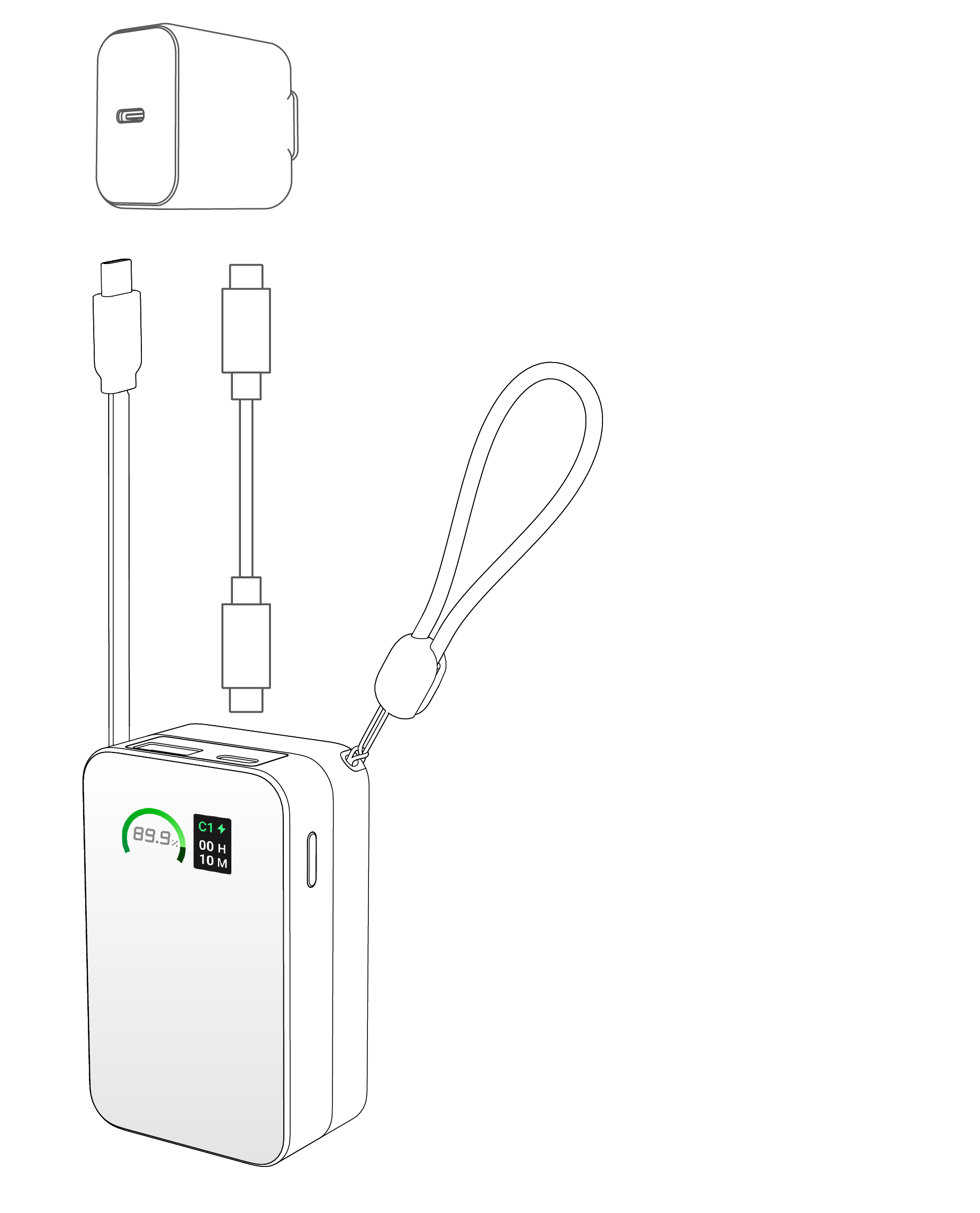 Anker Nano Power Bank (10K, 45W, Built-In Retractable USB-C Cable