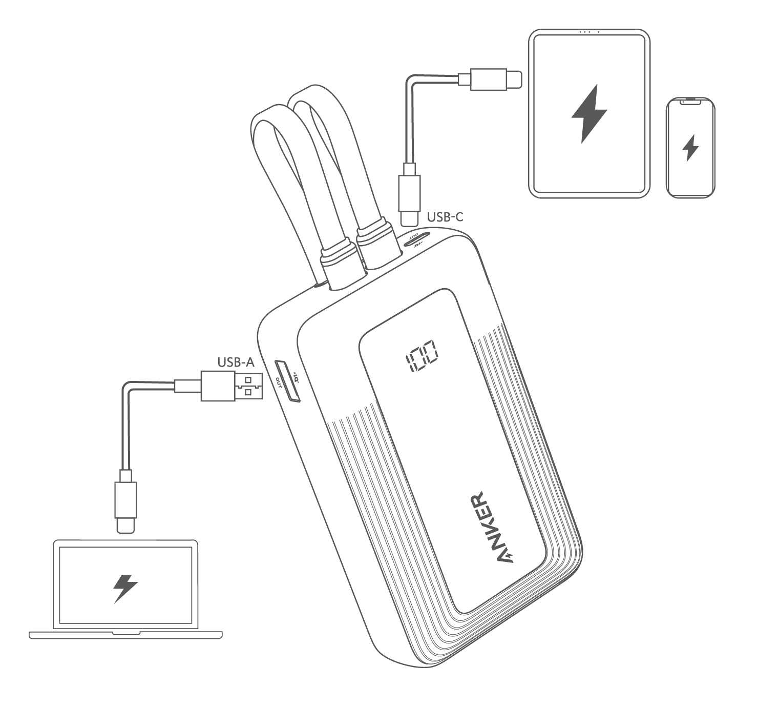 Anker power bank multi-port output failure diagram