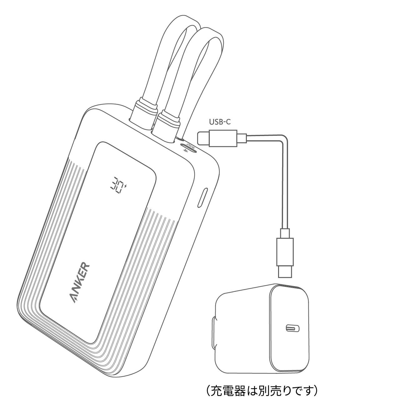 Anker Zolo Power Bank (20K, 30W, Built-In USB-C and Lightning