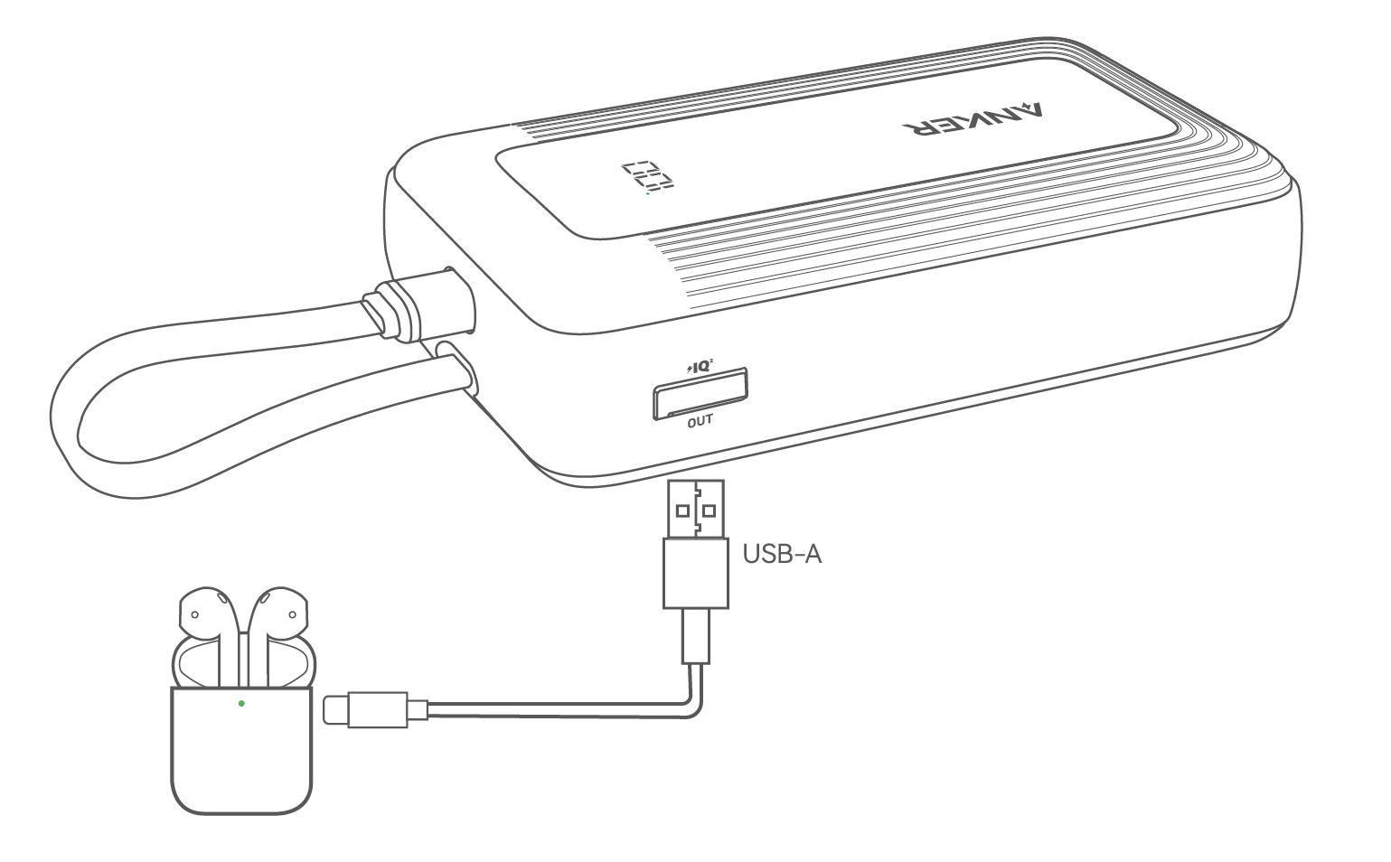 Anker Zolo Power Bank (20K, 45W, Built-In USB-C Cable) User Guide