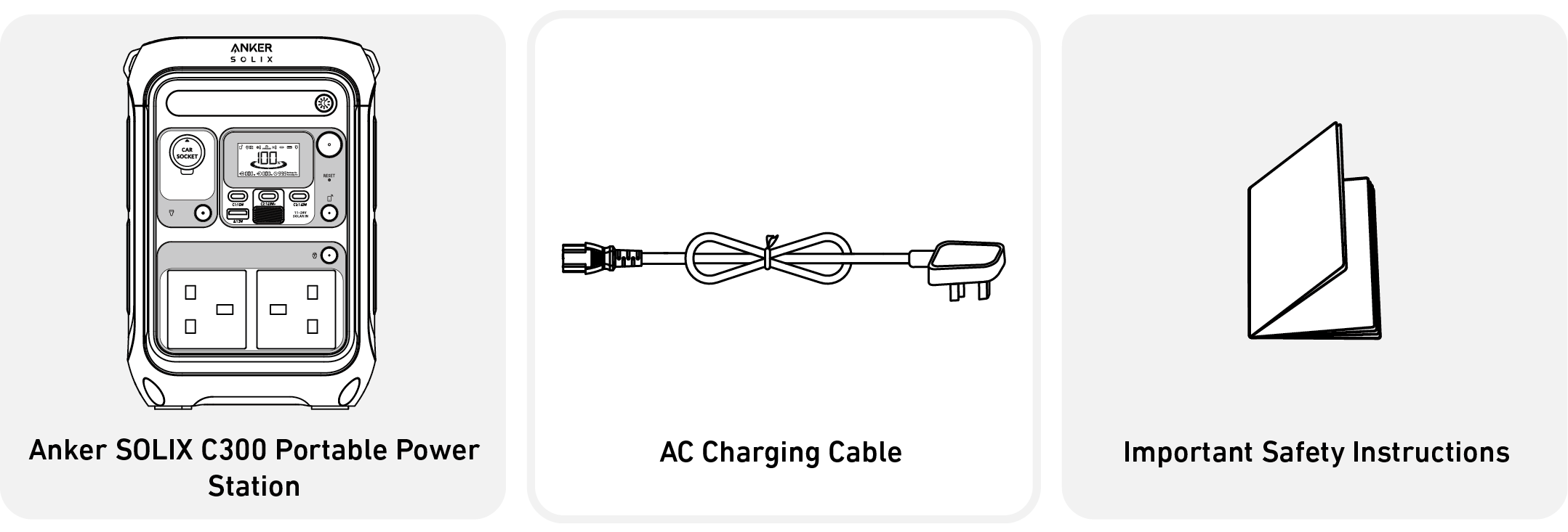 Anker SOLIX C300 Portable Power Station User Guide (A1722)_EN