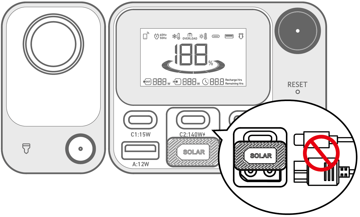 Anker SOLIX C300 Portable Power Station 取扱説明書 (A1722)