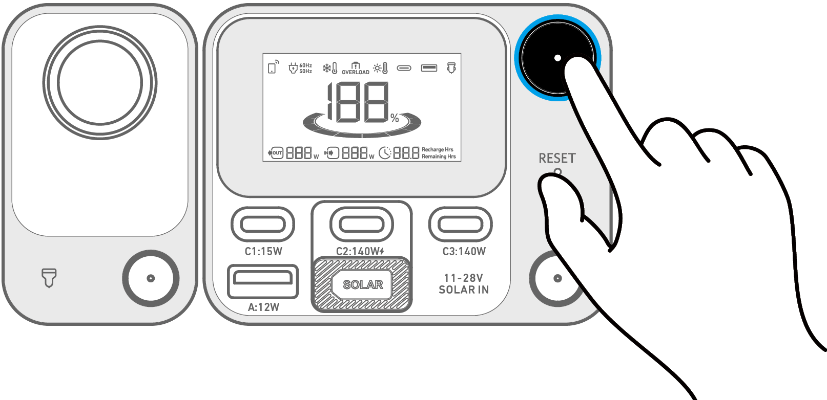 Anker SOLIX C300 Portable Power Station 取扱説明書 (A1722)