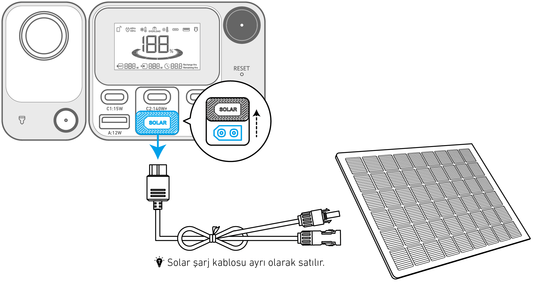 Anker SOLIX C300X Portable Power Station Kullanım Kılavuzu (A1723)