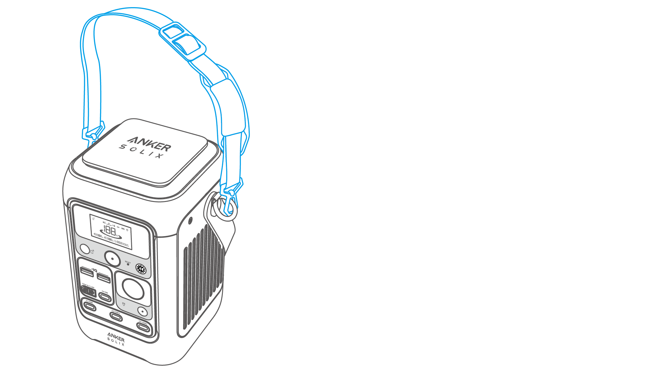 Anker SOLIX C300 DC Portable Power Station 取扱説明書 (A1726)