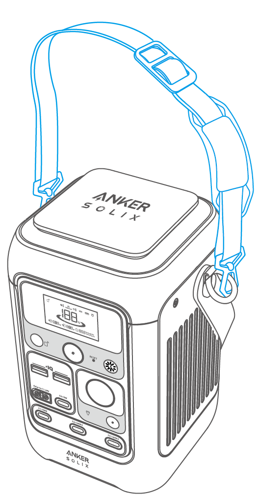 Anker SOLIX C200 DC Portable Power Station 取扱説明書 (A1727)