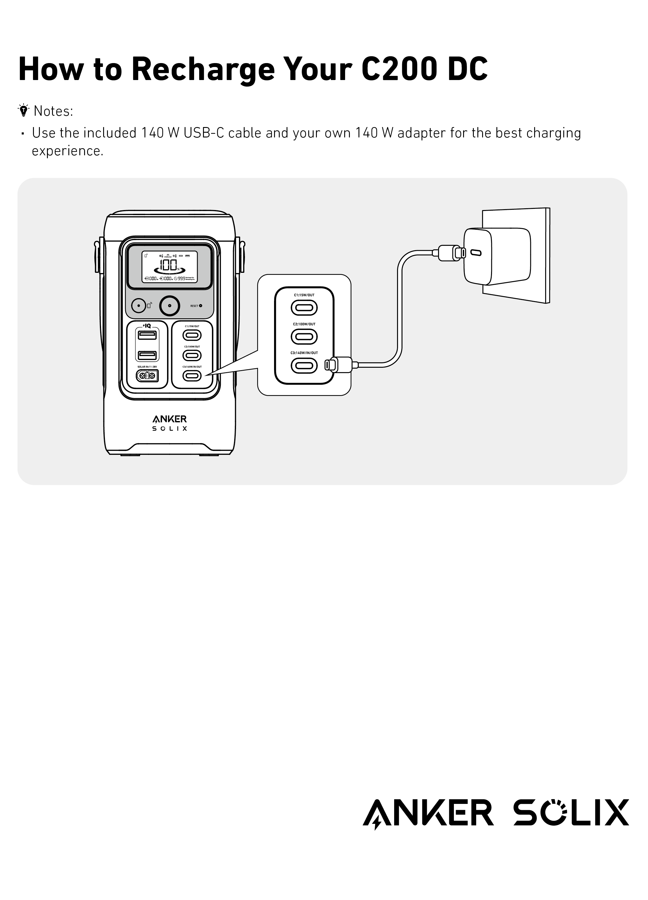 【GP2 Engine 】Anker Solix C200 DC Amazon.com : Anker SOLIX C200 DC Power Bank Station, 192Wh