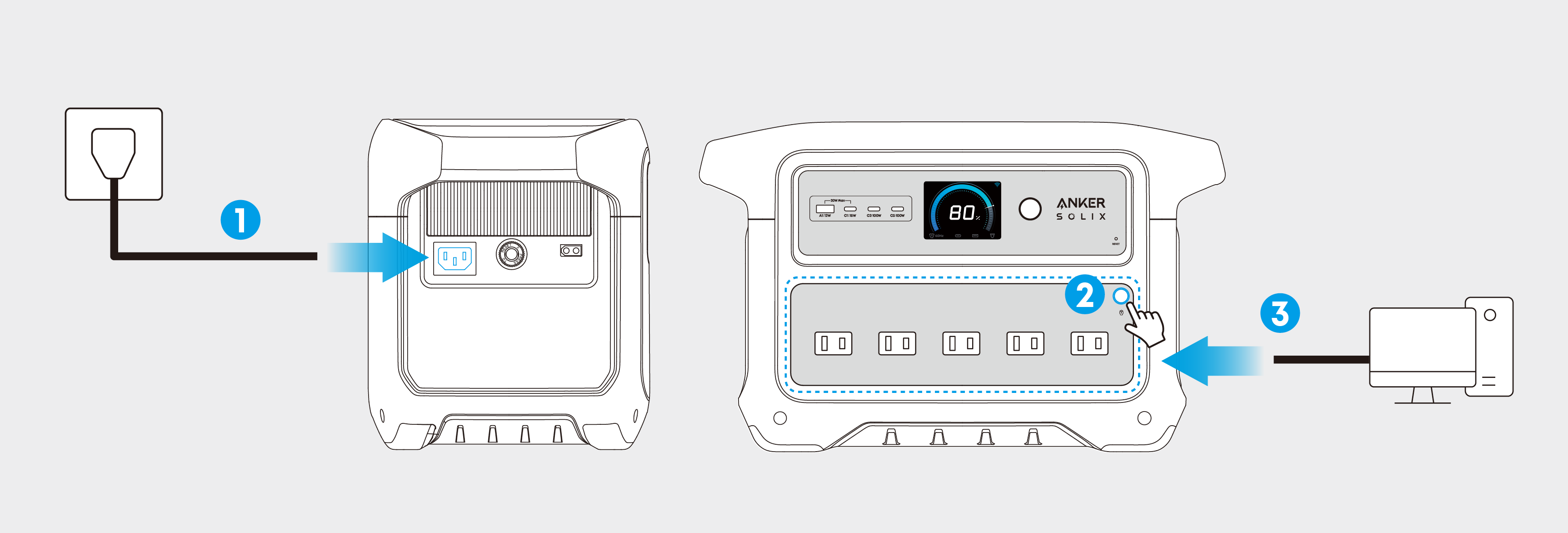 Anker SOLIX C1000 Gen 2 Portable Power Station 取扱説明書 (A1763)