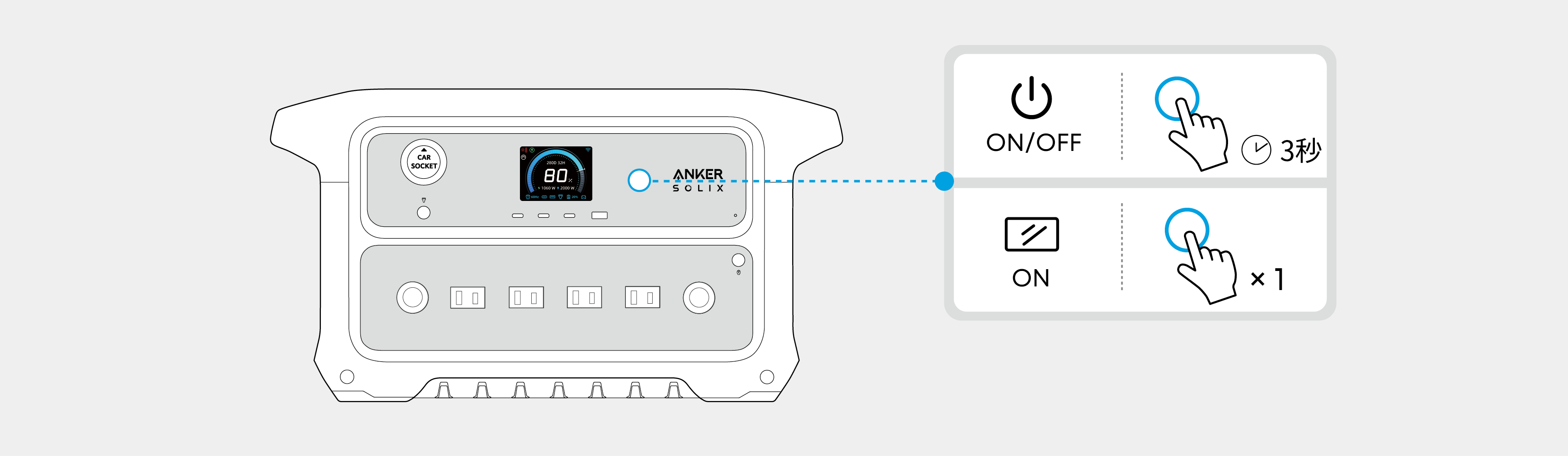 Anker SOLIX C2000 Gen 2 Portable Power Station 取扱説明書 (A1783)