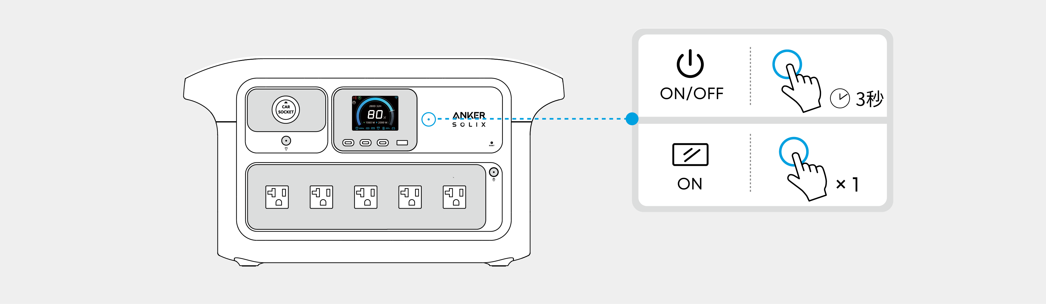 Anker SOLIX C2000 Gen 2 Plus Portable Power Station 取扱説明書 (A1785)