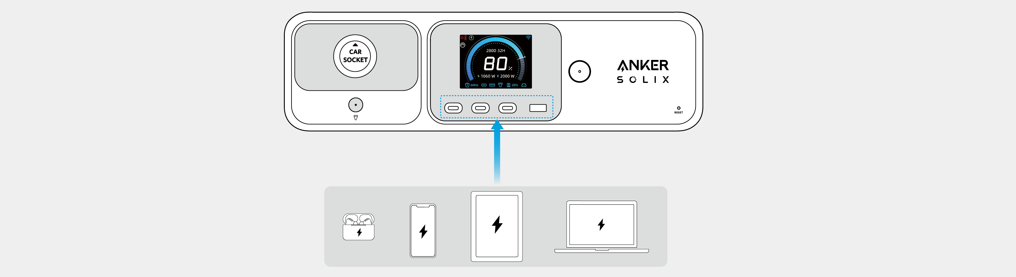 Anker SOLIX C2000 Gen 2 Plus Portable Power Station 取扱説明書 (A1785)