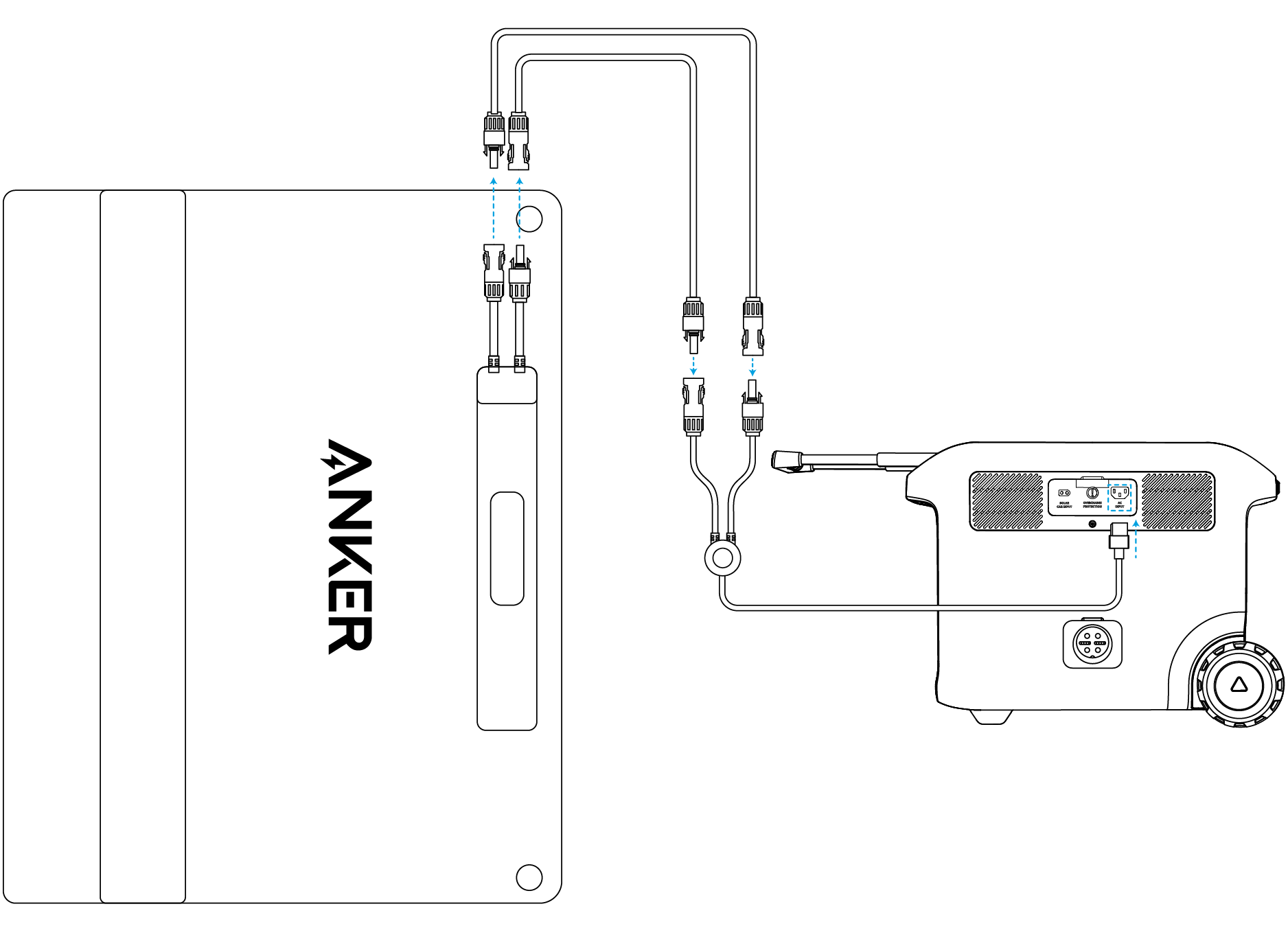 Anker SOLIX 5-Port Solar Charging Connector (XT-60 Interface） | SanTan Solar, image size:1876x1365