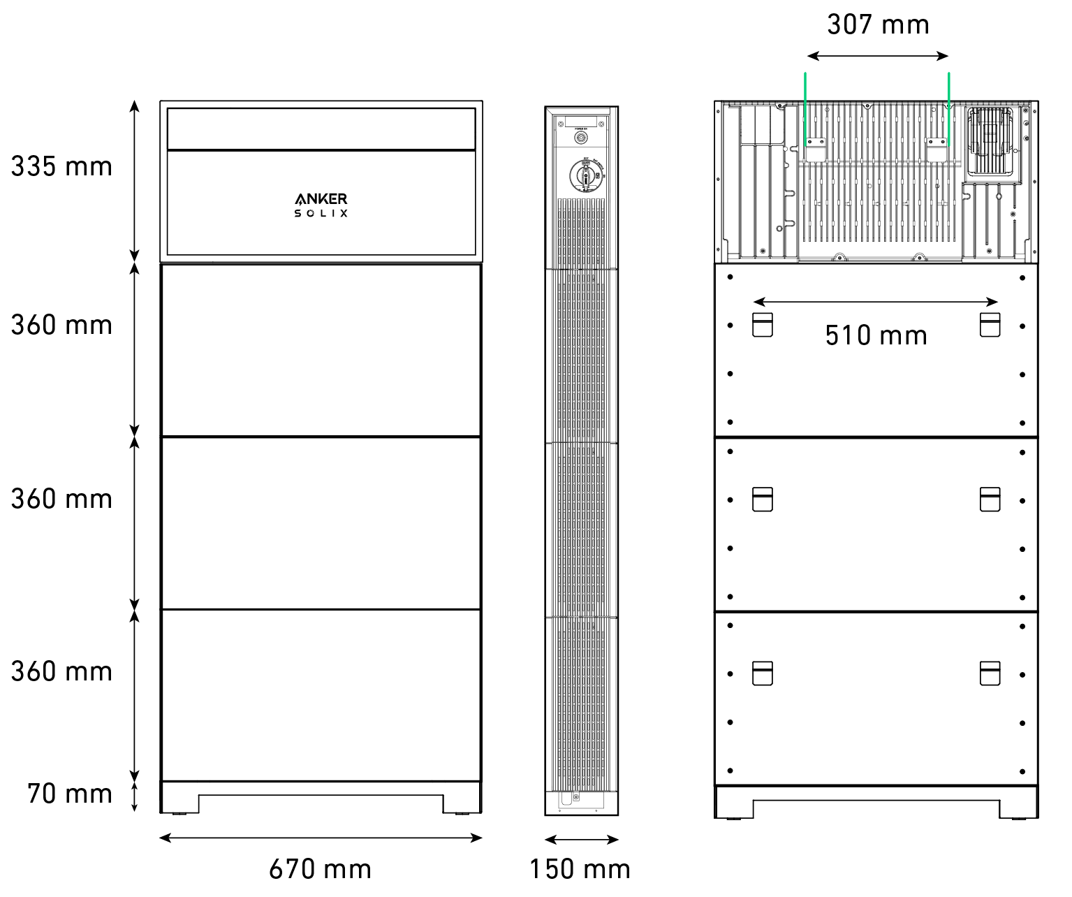 Anker SOLIX X1 (X1-P6K-S, X1-P5K-S) Installer Guide