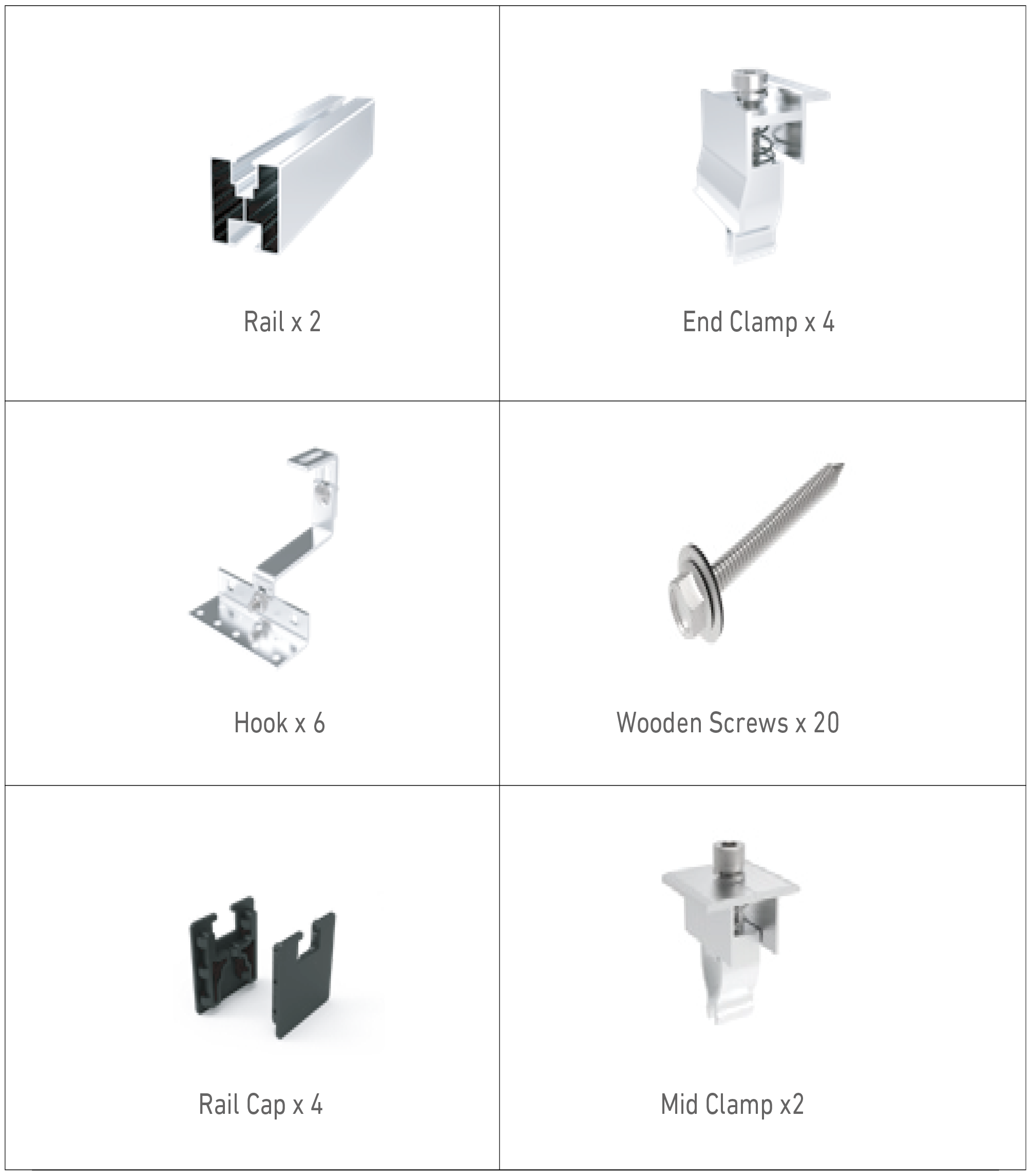 Solar Panel Aluminium Tilt Mount for Pitch Roof User Guide (A5651)