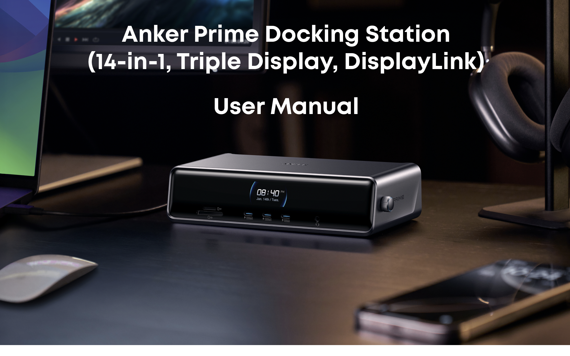Anker Prime Charging Docking Station (14-in-1, Triple Display