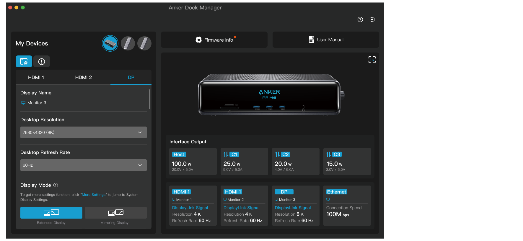 Anker Prime Charging Docking Station (14-in-1, Triple Display